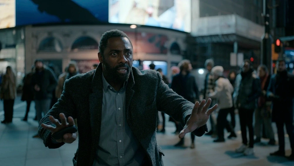 Idris Elba as Luther in a still from Luther: The Fallen Sun