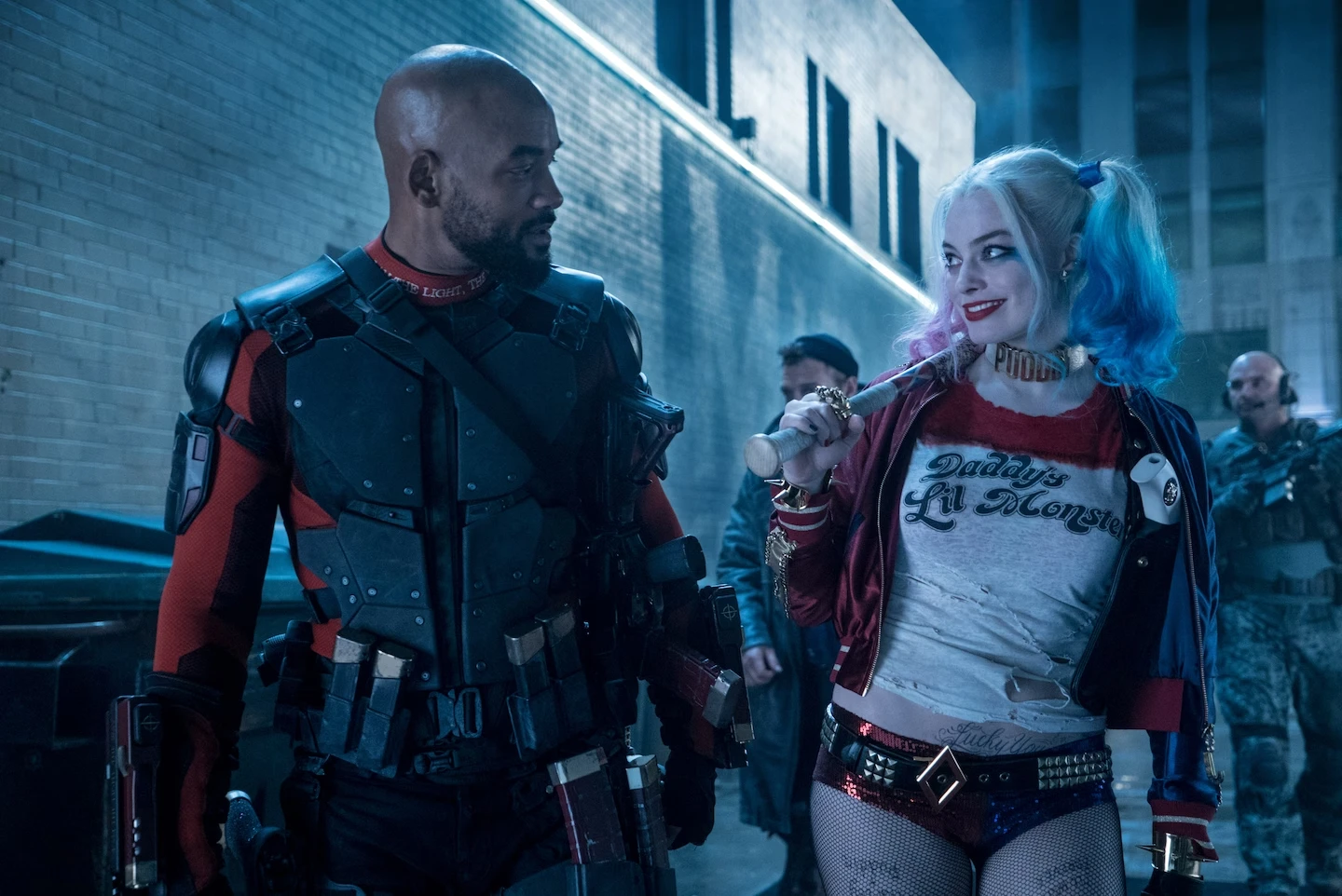 Will Smith and Margot Robbie in a still from Suicide Squad (2016)