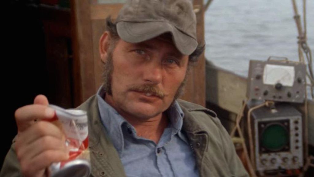 Robert Shaw as Quint in Steven Spielberg's Jaws