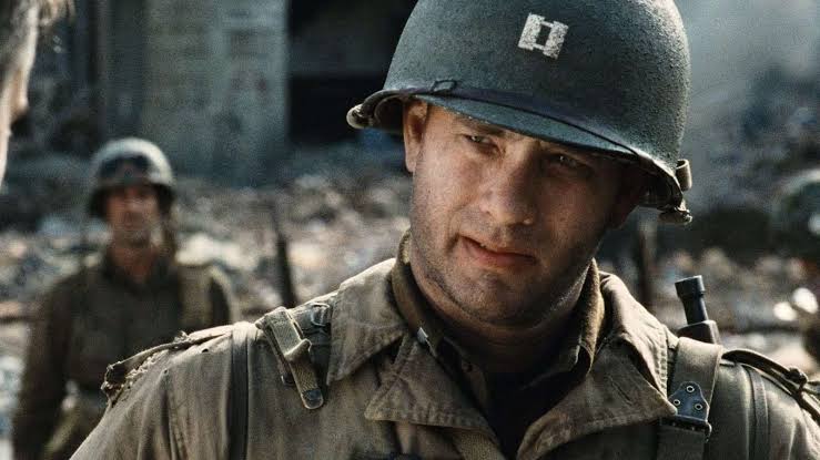 Tom Hanks in a still from Saving Private Ryan