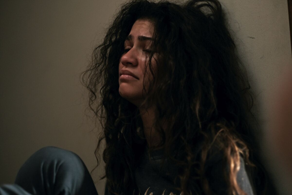 Zendaya as Rue Bennett in Euphoria