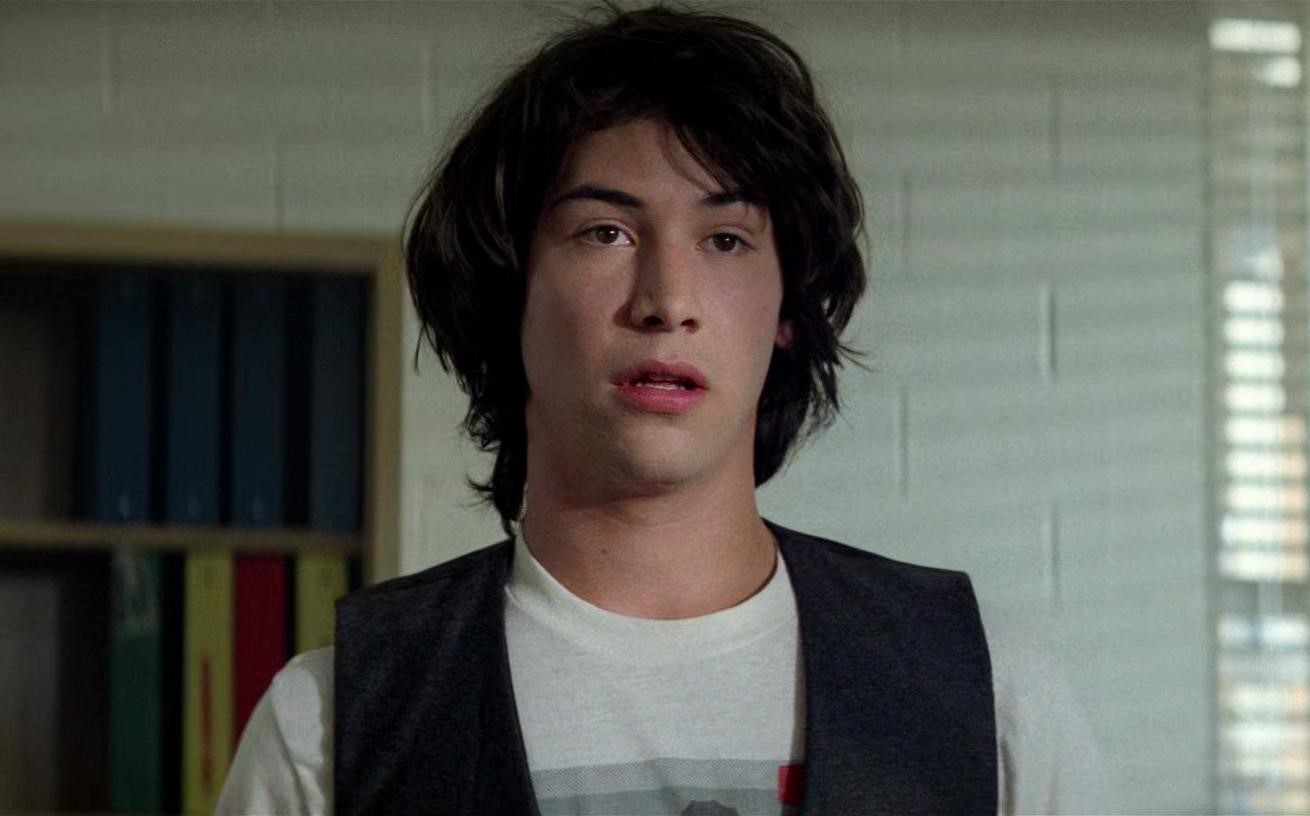 Keanu Reeves in a still from Bill and Ted's Excellent Adventure