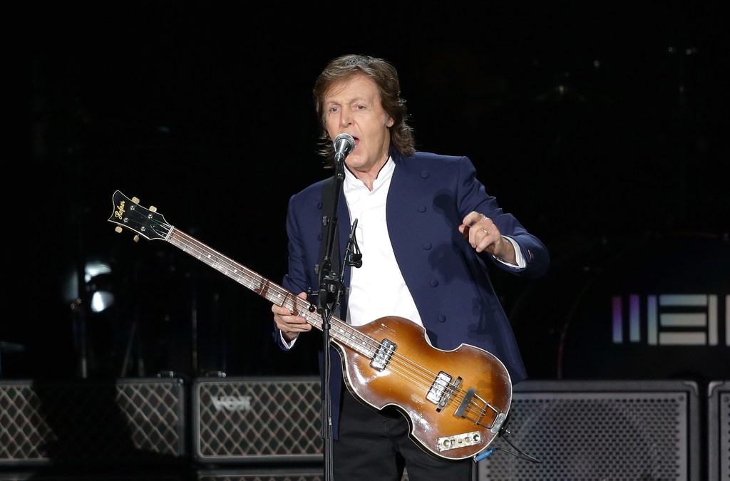 Sir Paul McCartney in a concert