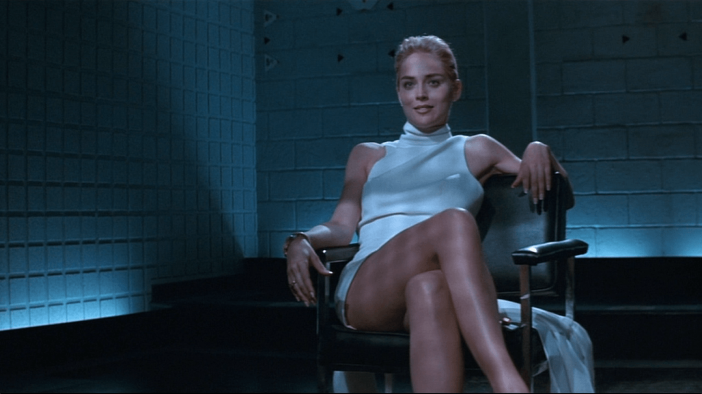 Sharon Stone in Basic Instinct (1992).