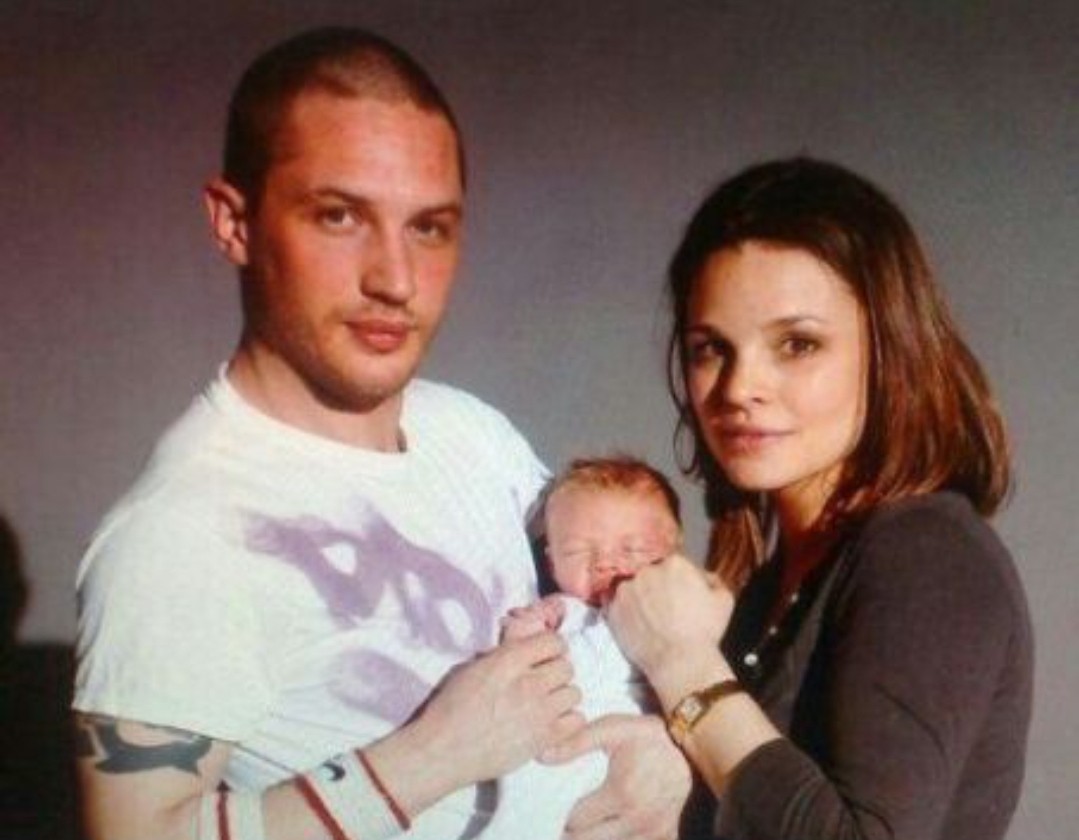 Tom Hardy and Rachael Speed with their son, Louis