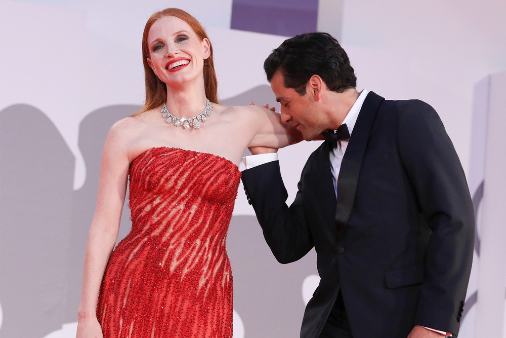 Chastain and Oscar Issac