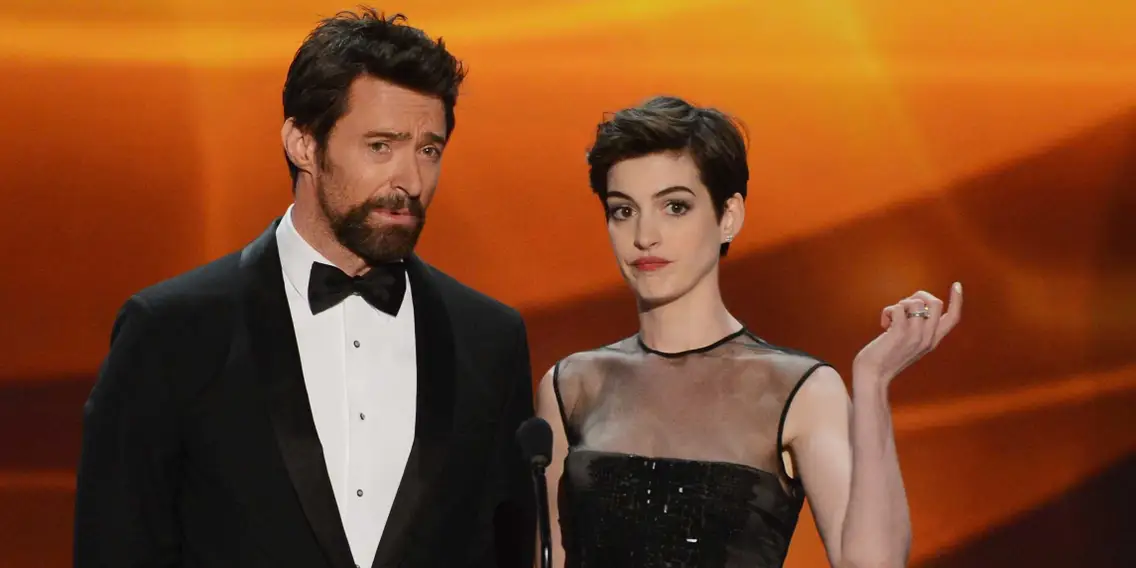 Hugh Jackman and Anne Hathaway