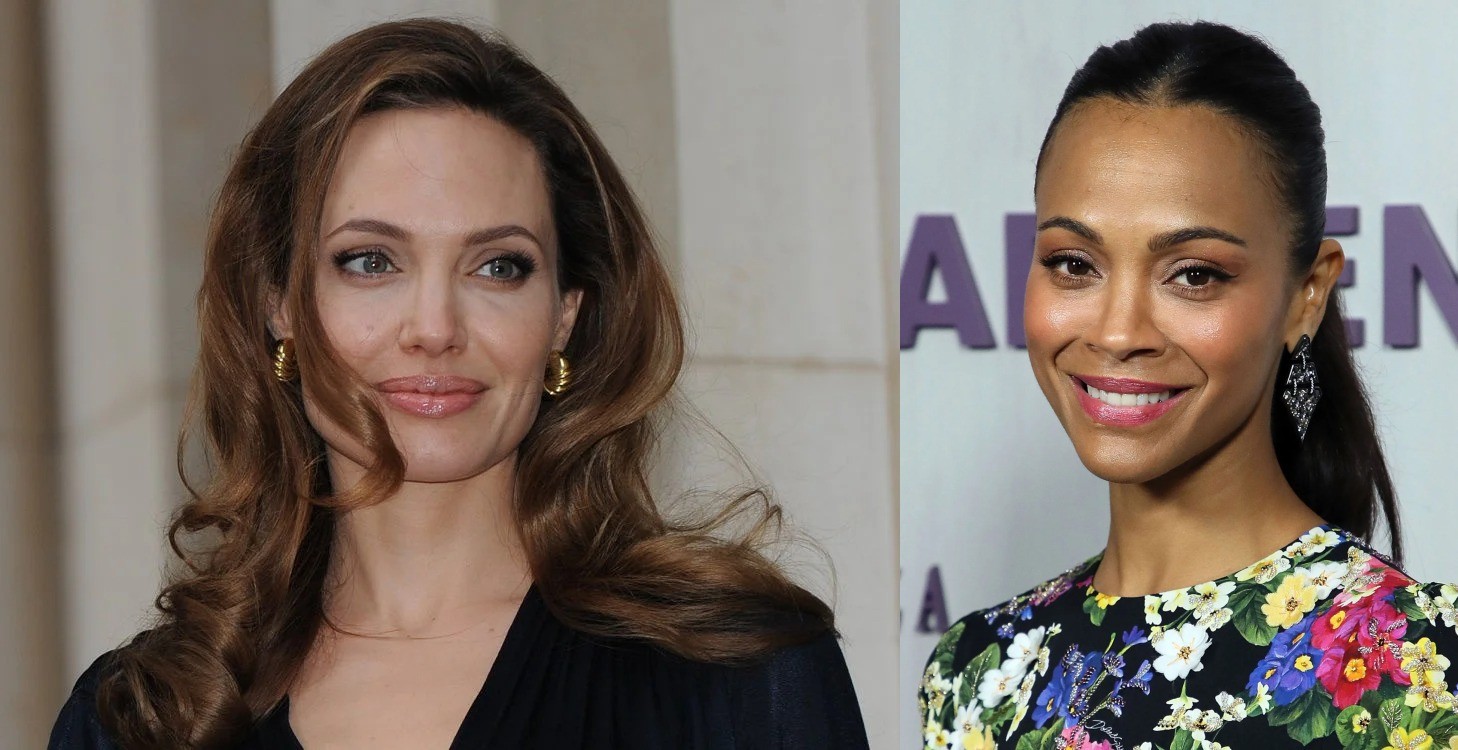 Fans and critics compared Zoe Saldana and Angelina Jolie
