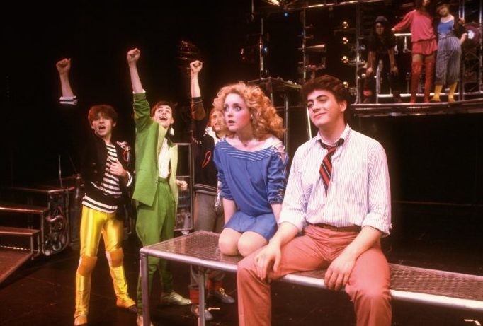 Jane Krakowski & Robert Downey, Jr. in the Off-Broadway musical "American Passion."