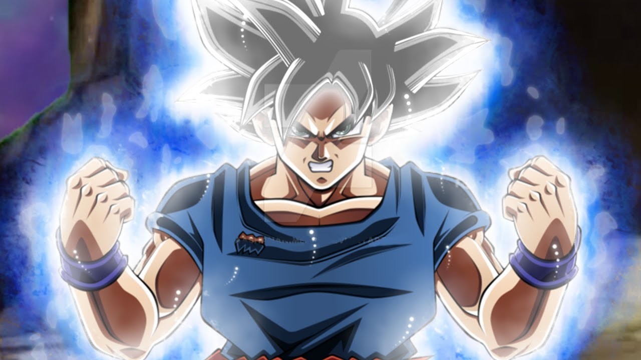 Goku unleashing his Ultra Instinct form in a still from Dragon Ball Supe