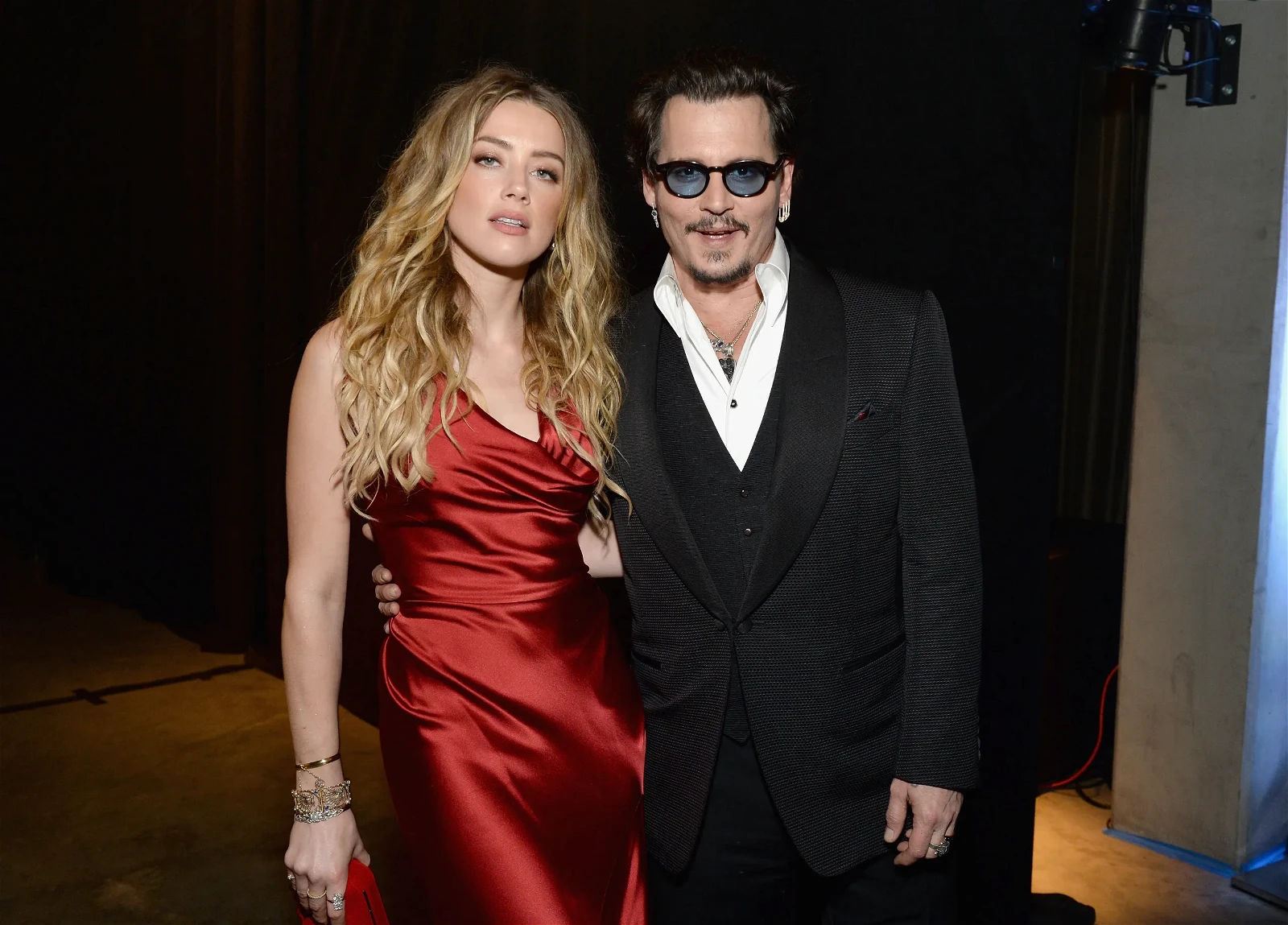 Amber Heard with ex-beau Johnny Depp