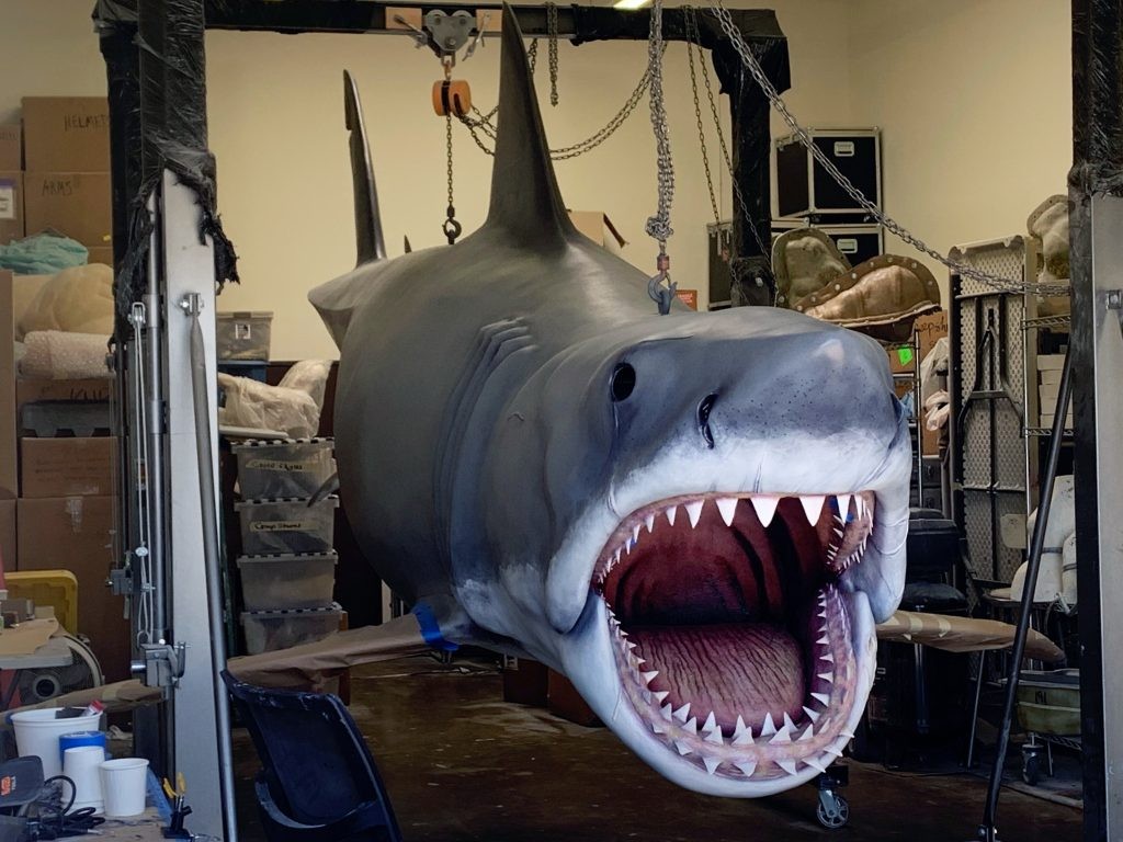 The mechanically engineered shark for Jaws (1975)
