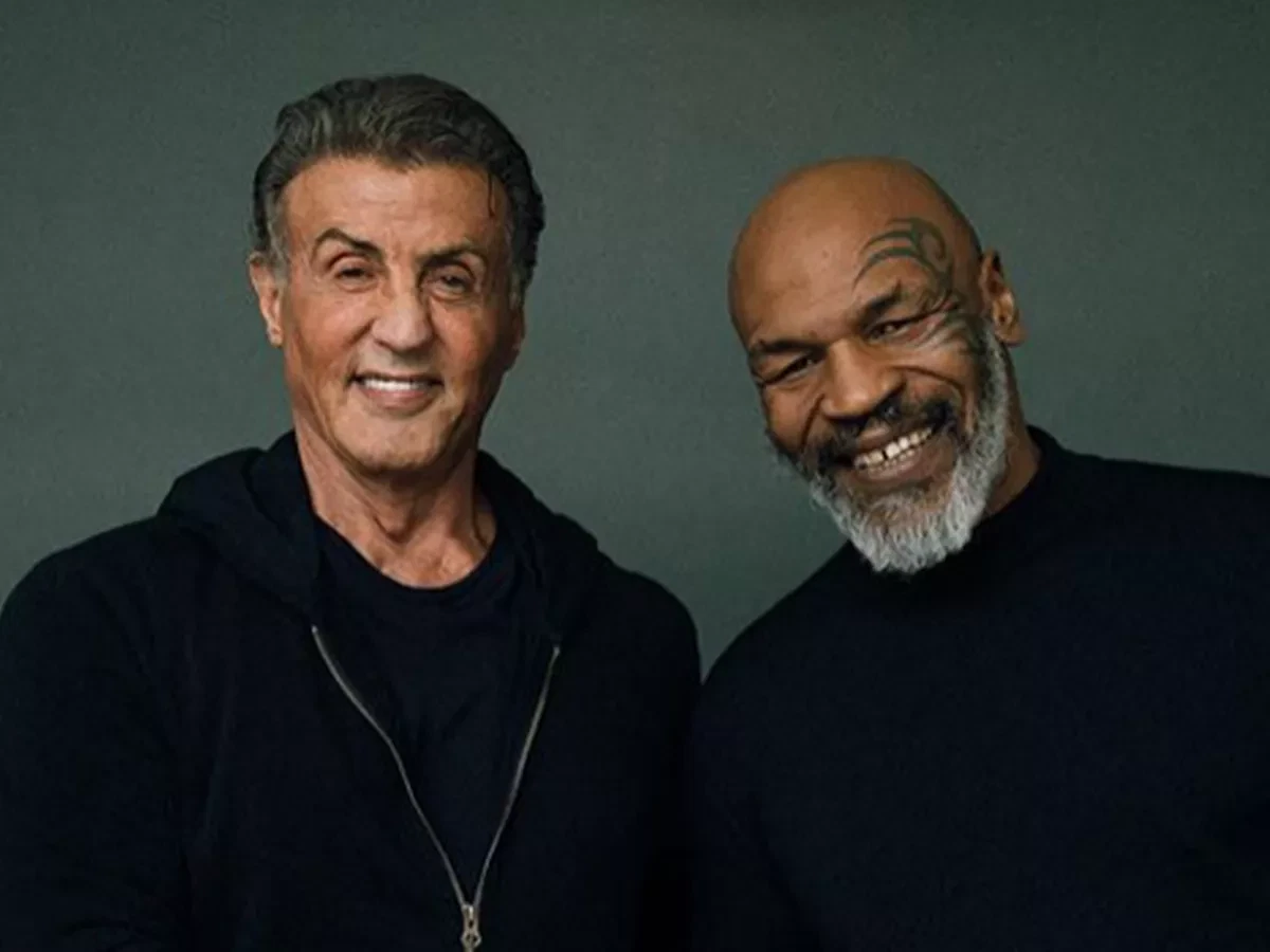 Sylvester Stallone and Mike Tyson 