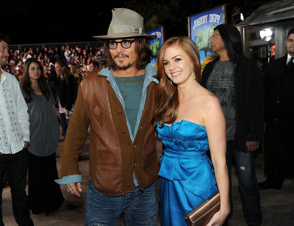 Rango movie stars Isla Fisher and Johnny Depp