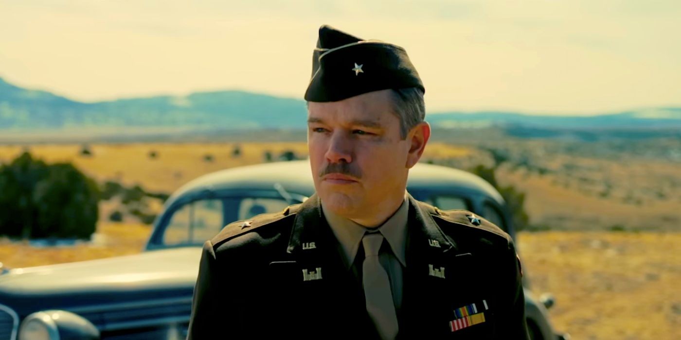 Matt Damon as Leslie Groves