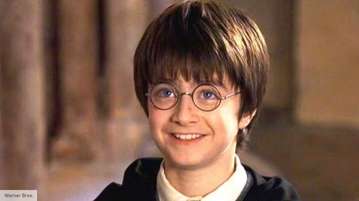 Young Daniel Radcliffe as Harry Potter