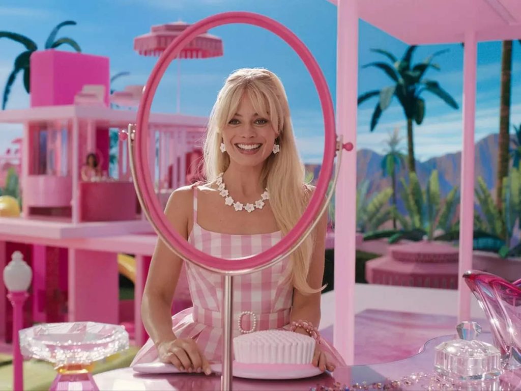 Margot Robbie in and as Barbie