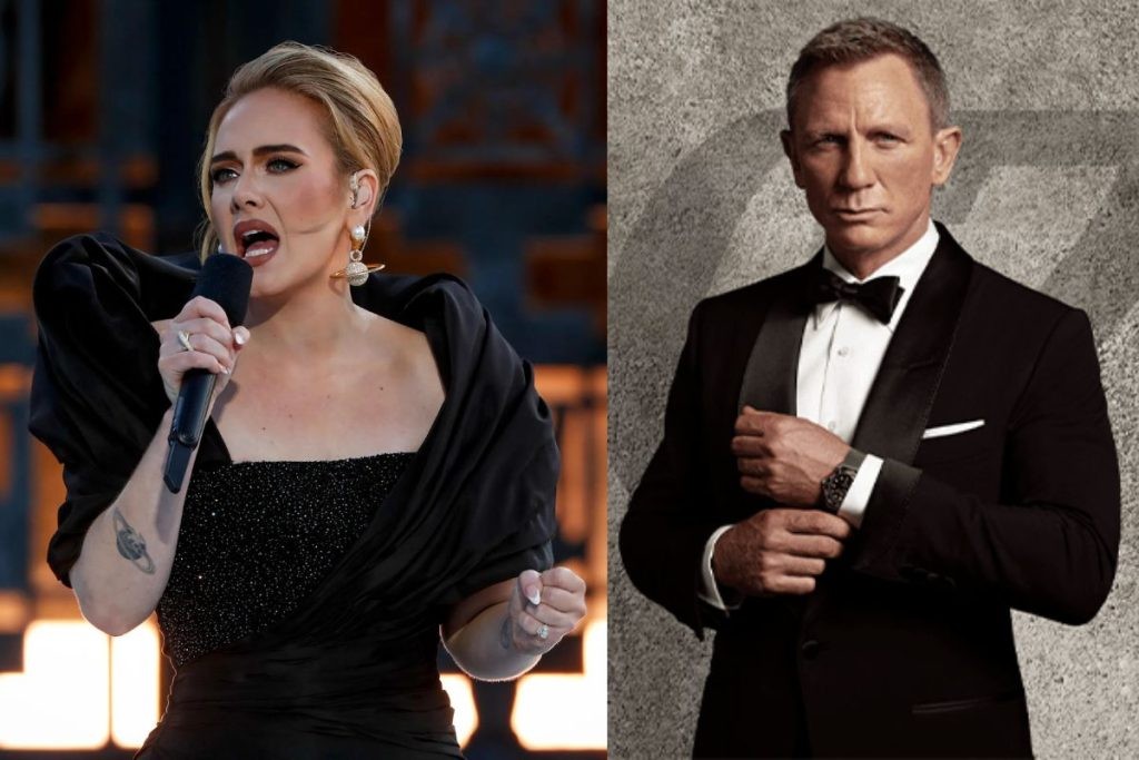 Left: Adele; Right: Daniel Craig