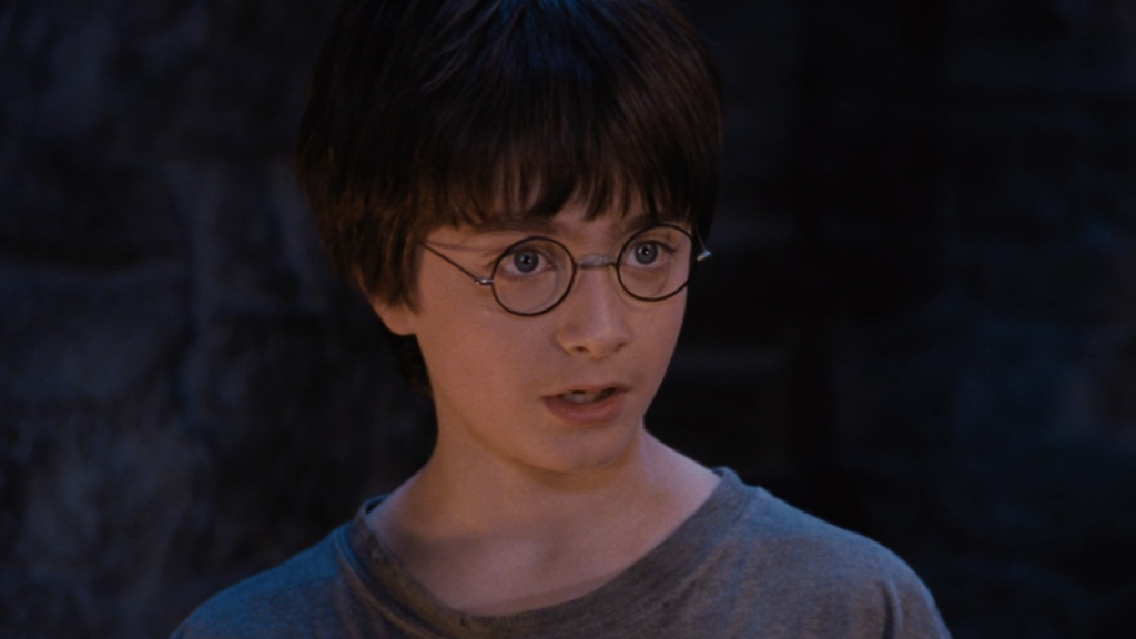 Daniel Radcliffe in the first Harry Potter film