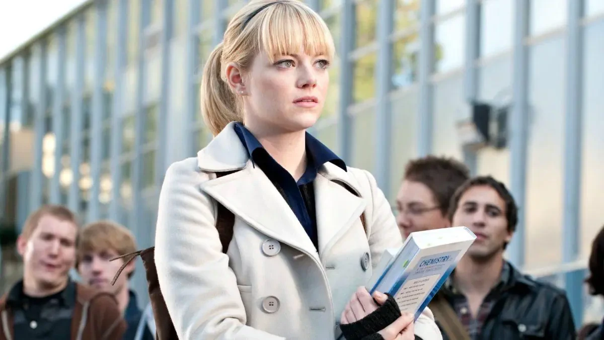 Emma Stone as Gwen Stacy in The Amazing Spider-Man