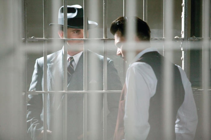 Christian Bale and Johnny Depp in Public Enemies