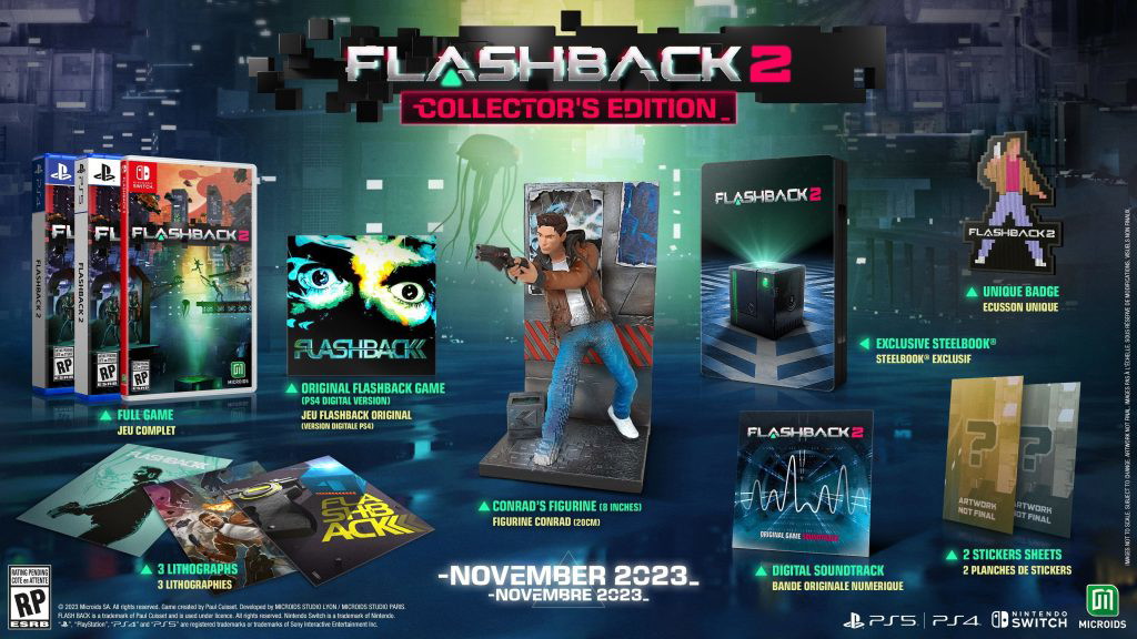 The Flashback 2 Collector's Edition features a large swath of goodies.