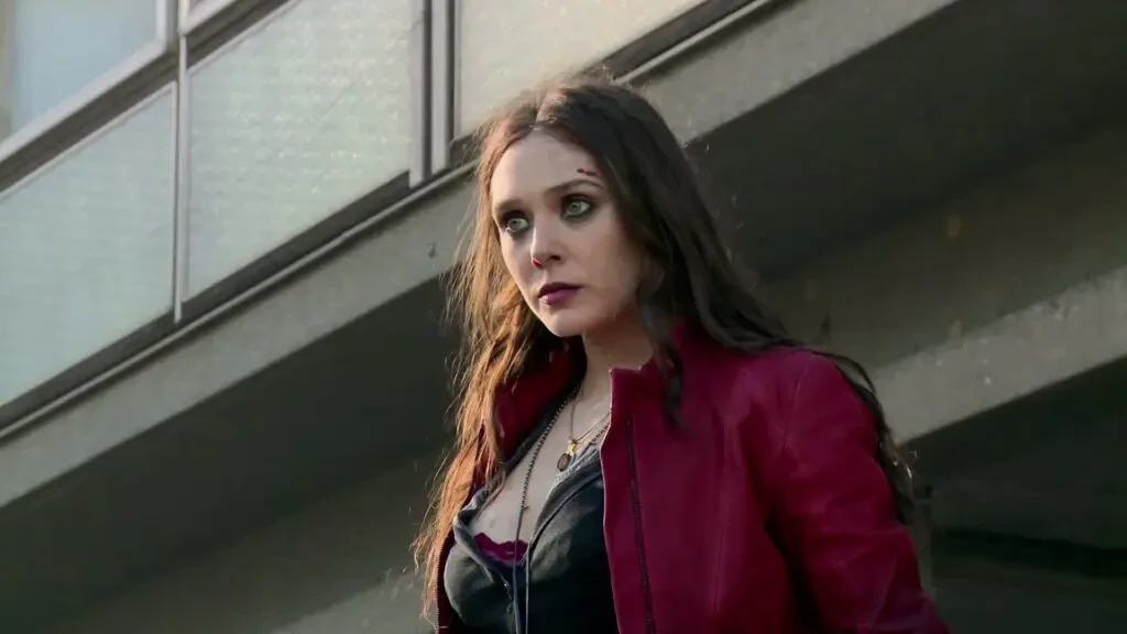 Elizabeth Olsen in a still from Avengers: Infinity War (2018)
