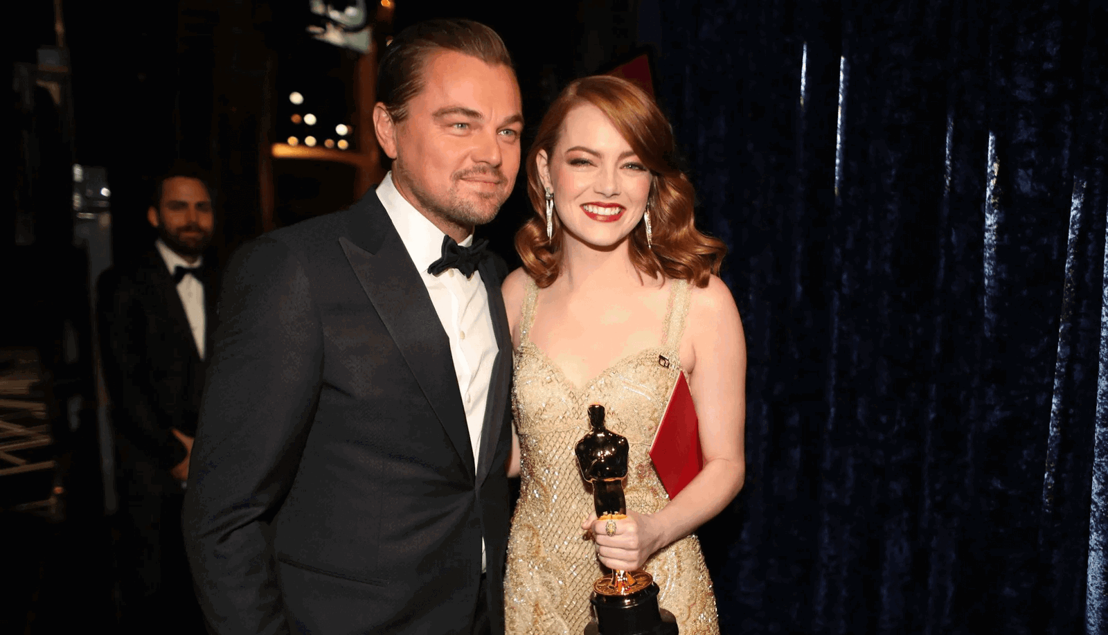 Emma stone and leonardo dicaprio