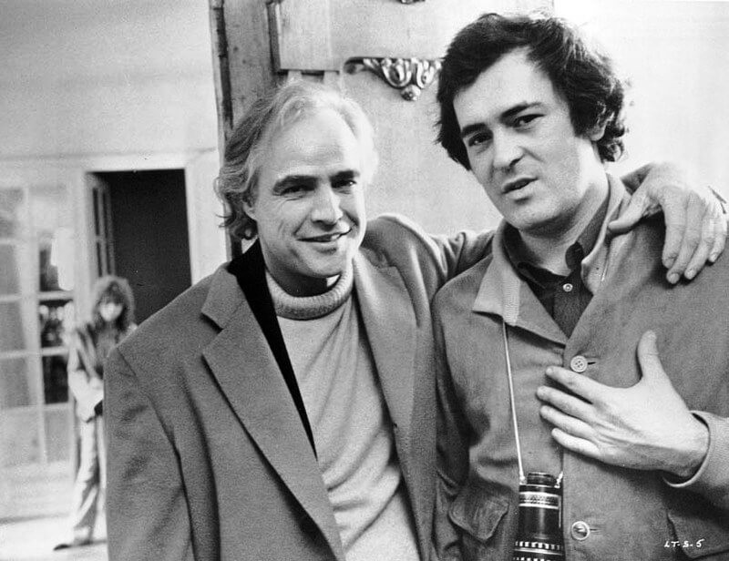 Bernardo Bertolucci with Marlon Brando