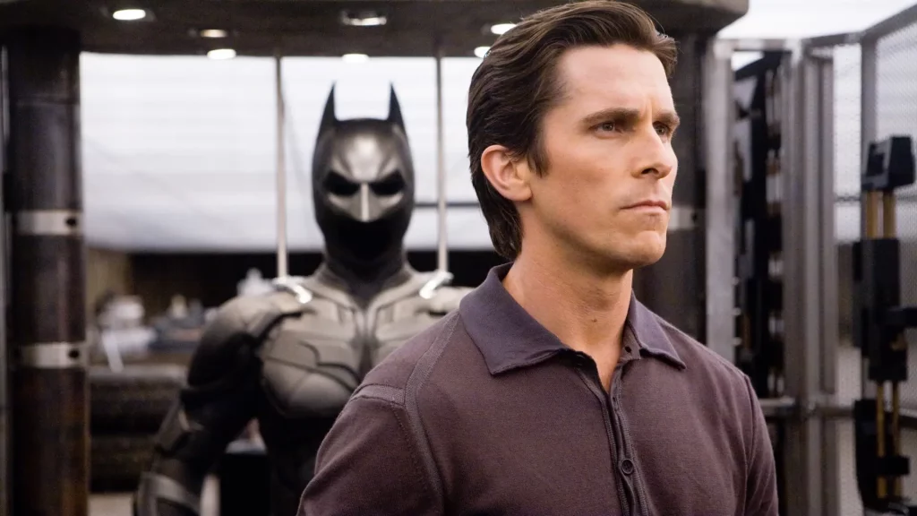 Christian Bale as Batman in a still from The Dark Knight (2008)