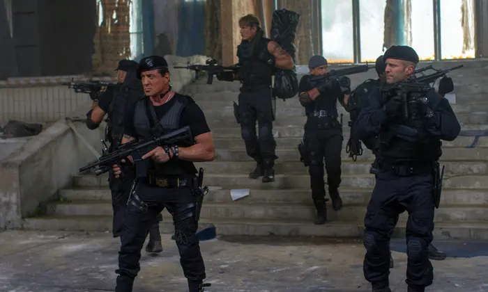 A still from Expendables 3