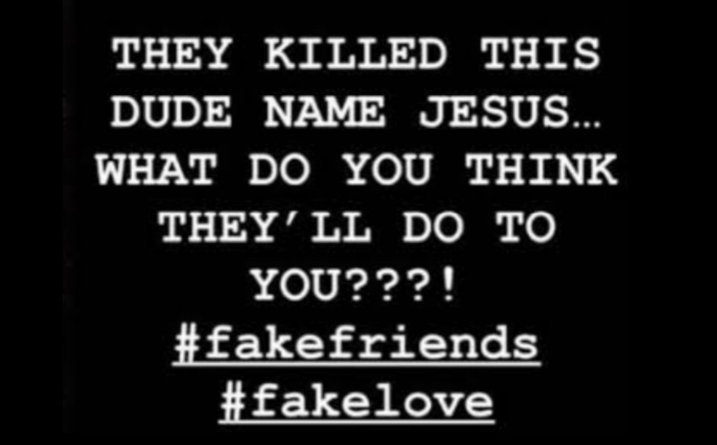 Jamie Foxx's Instagram post