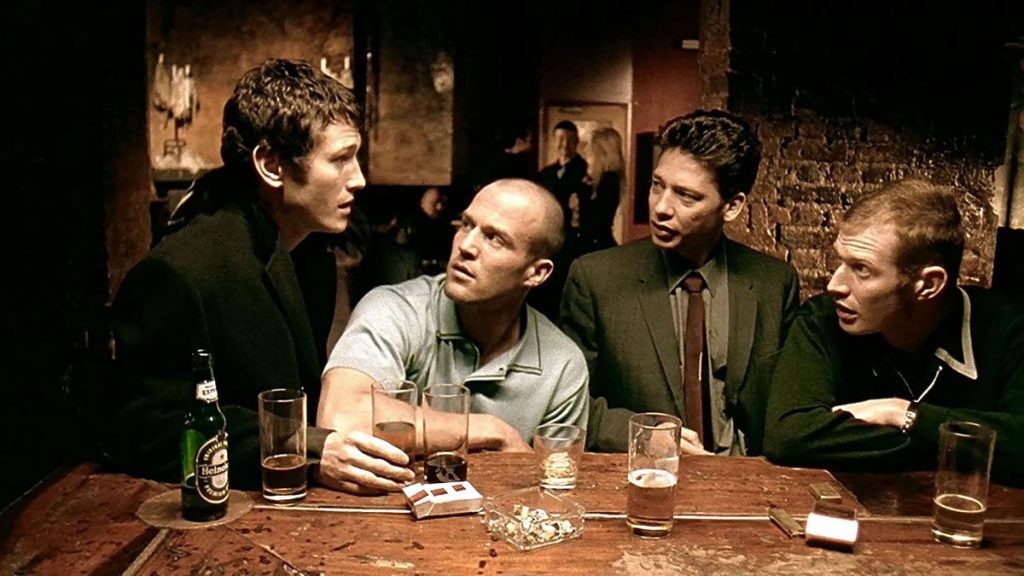Jason Statham in a still from Lock, Stock & Two Smoking Barrels (1998)