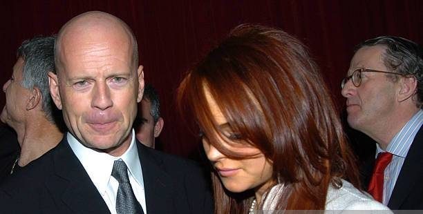 Lindsay Lohan and Bruce Willis