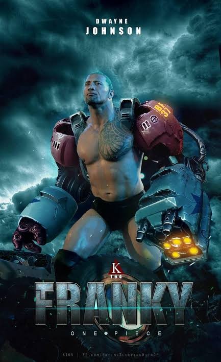 Fan Art of Dwayne Johnson as Franky the Cyborg