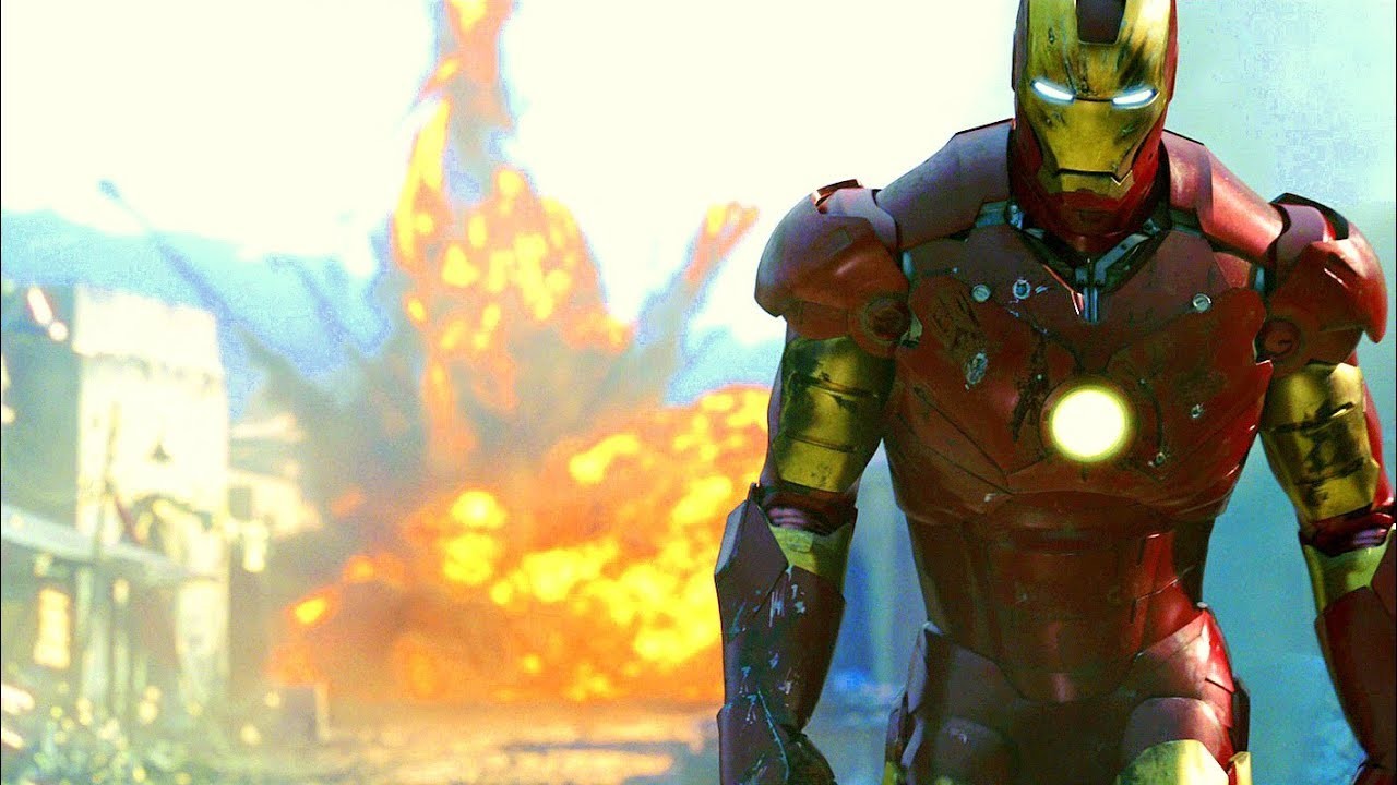 Robert Downey Jr. in and as Iron Man 
