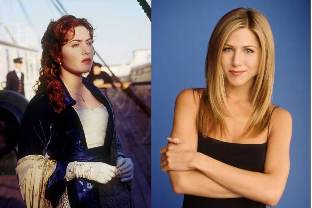 Jennifer Aniston was almost cast for playing Rose in Titanic 