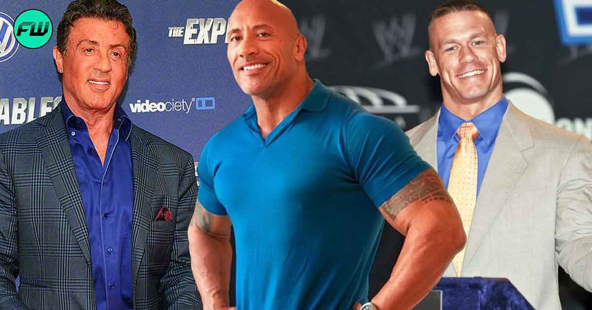 While Dwayne Johnson Calls Sylvester Stallone His Idol, Another John Cena Rival Credited Sly's $450M Rich Rival in Helping Him Become a 6 ft 3 in Behemoth
