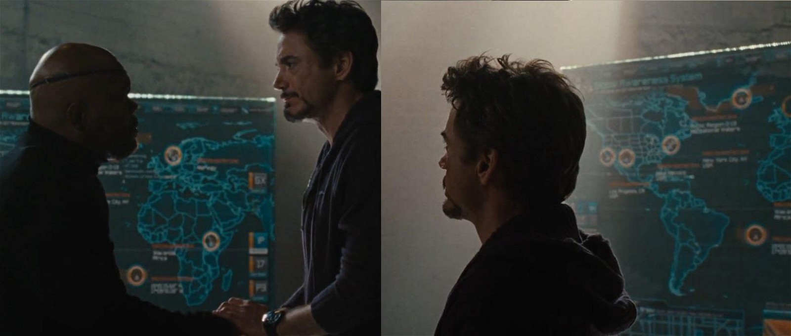The screen pinpointed the location of Wakanda in Iron Man 2 (2010)