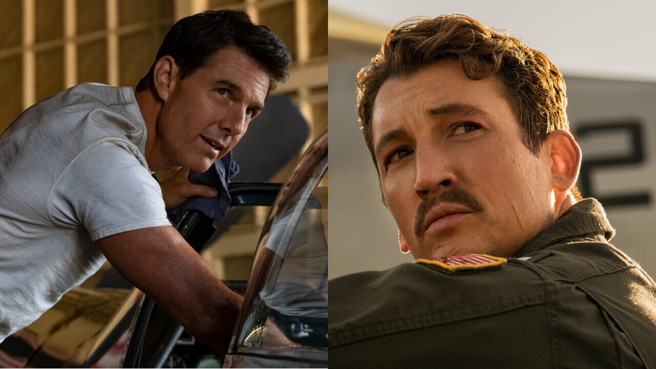 Tom Cruise and Miles Teller 
