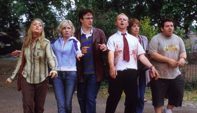 In a Still from Shaun of the Dead