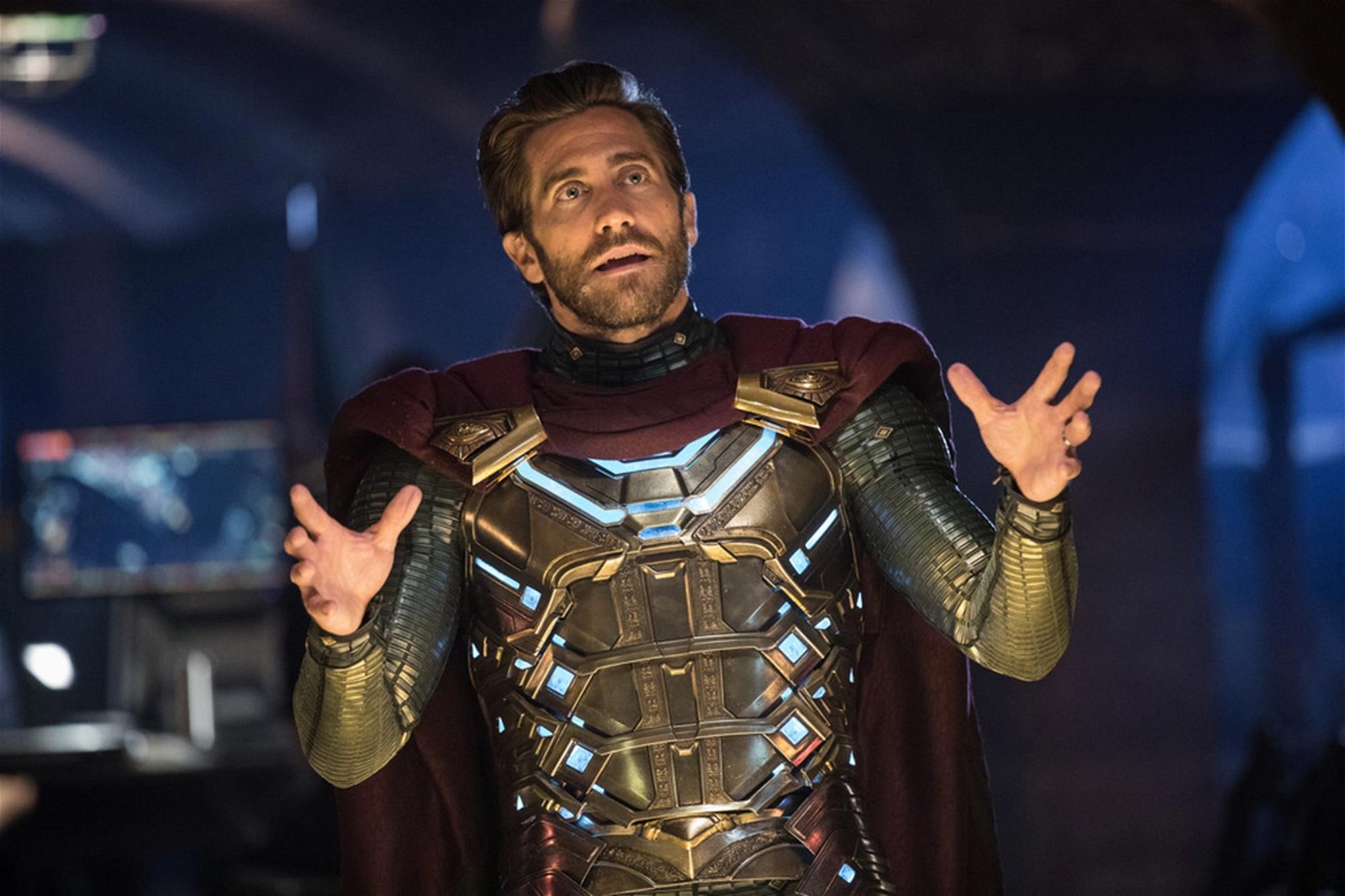 Jake Gyllenhaal as Mysterio in a still from Spider-Man: Far From Home 