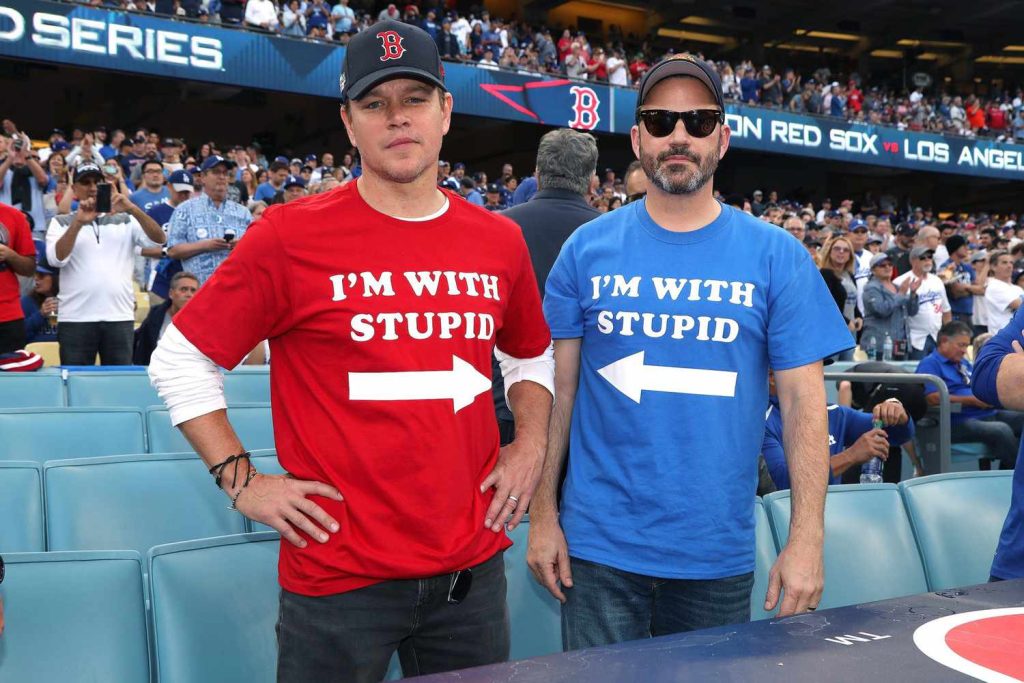 Matt Damon and Jimmy Kimmel