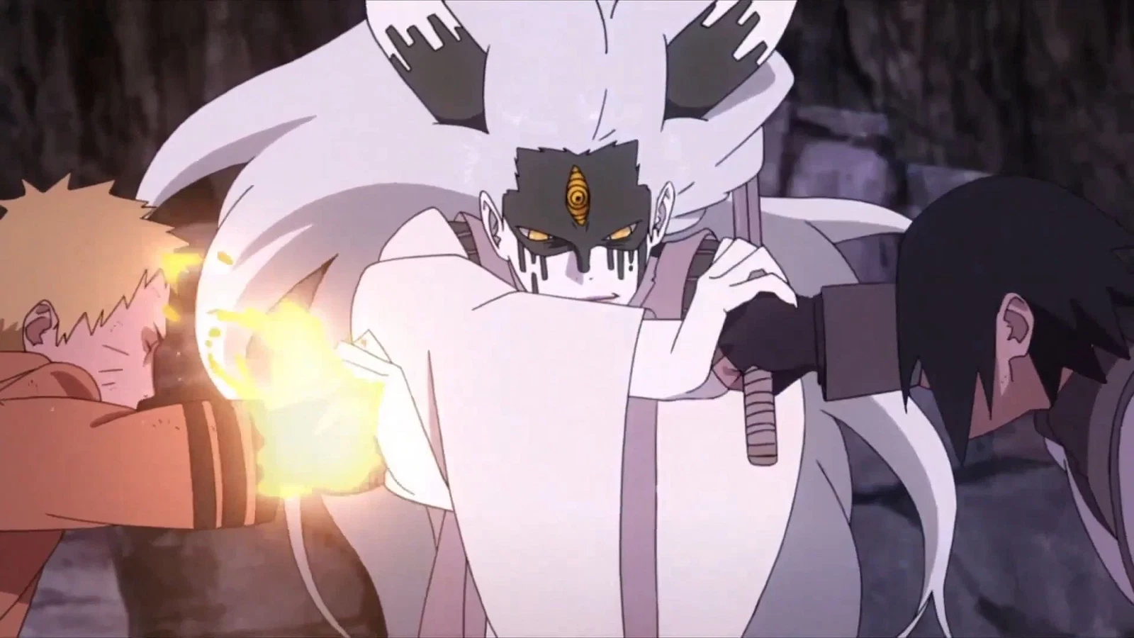Naruto And Sasuke Fighting Against Momoshiki In Boruto