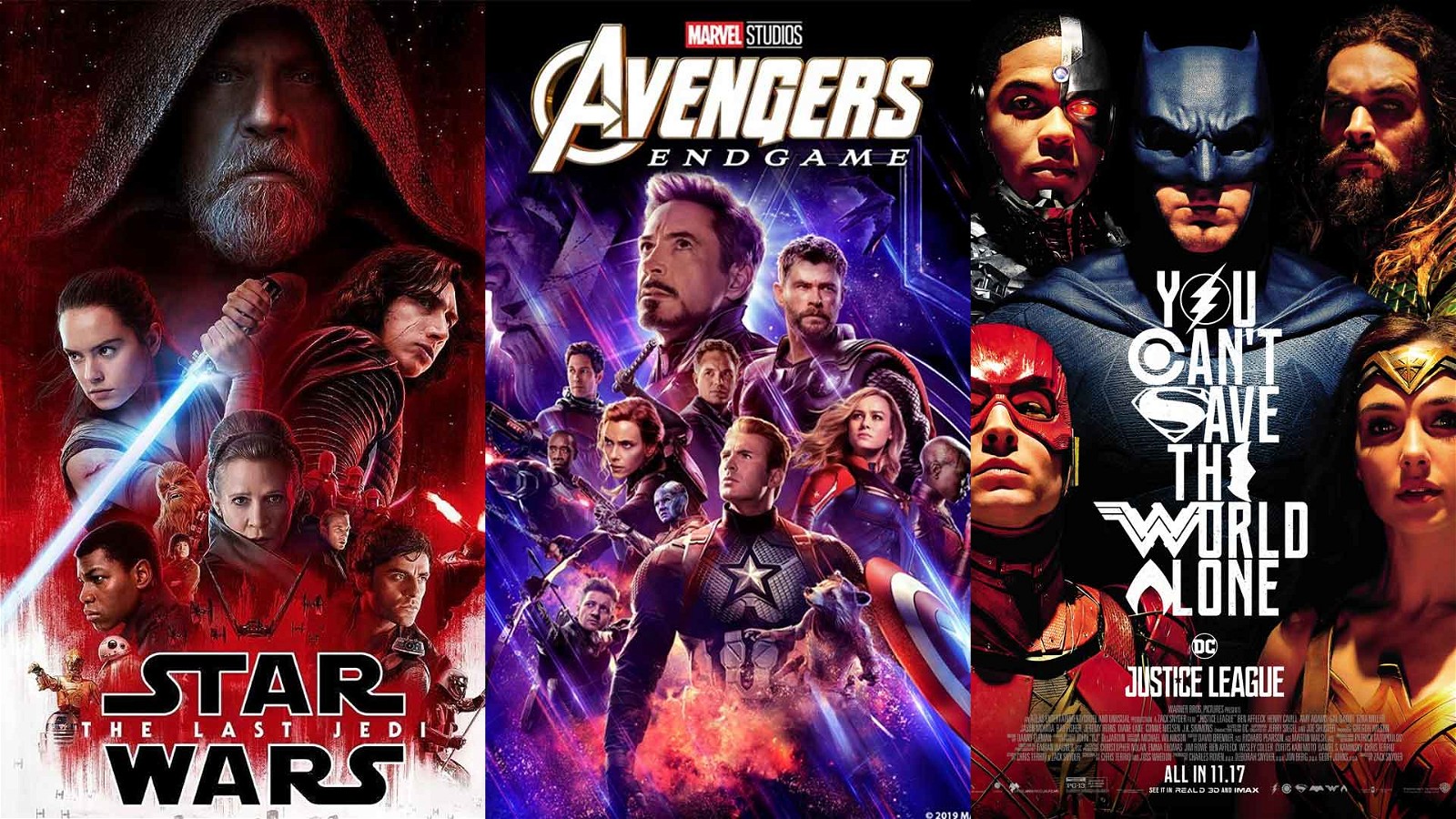 Star Wars, Marvel and DC