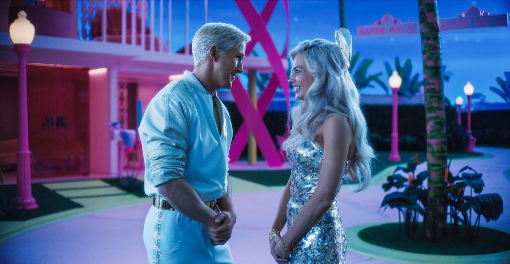 Ryan Gosling and Margot Robbie in Barbie