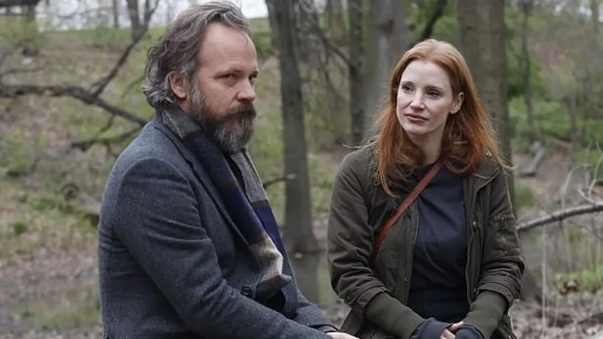 Jessica Chastain with Peter Sarsgaard in Memory