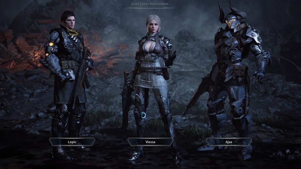 A few of the game's characters.