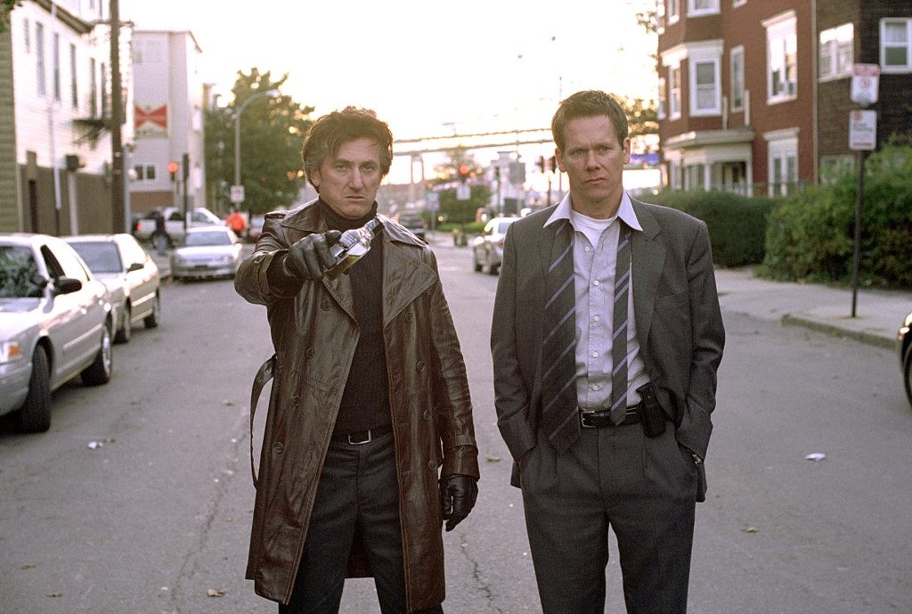 Sean Penn and Kevin Bacon in Mystic River (2003)