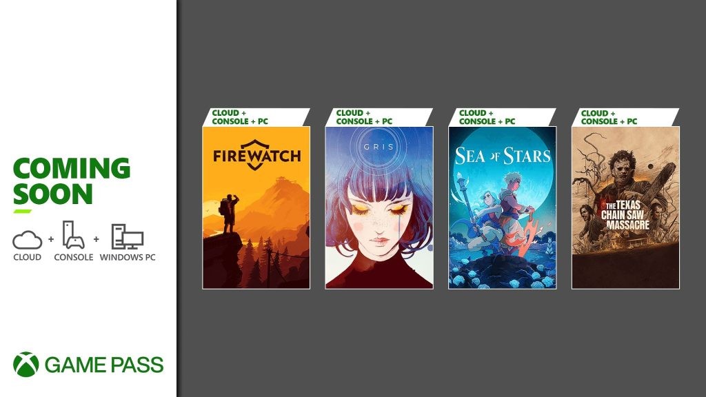 Xbox Game Pass New Games 